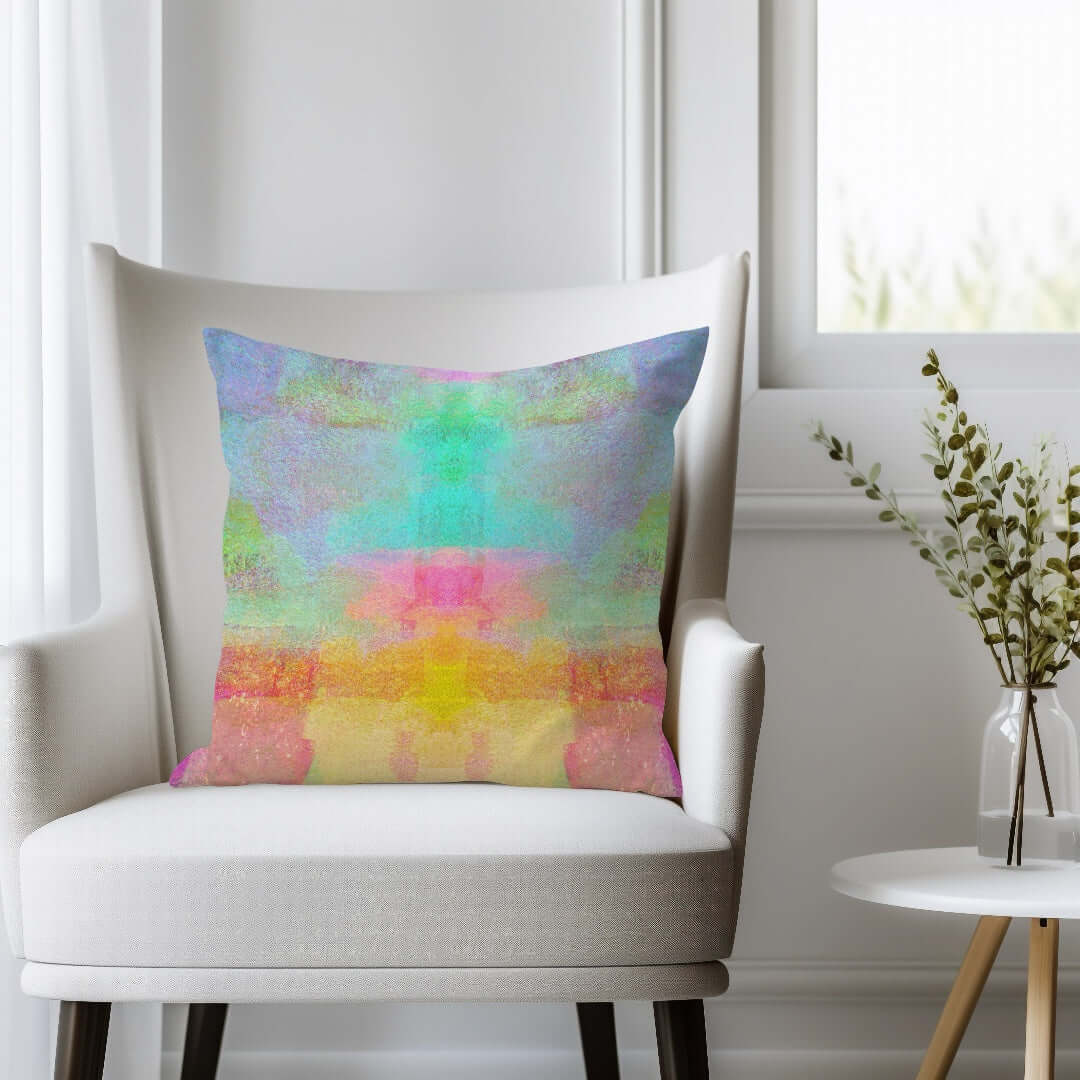 Pastel Fields Premium Colorful Pillow