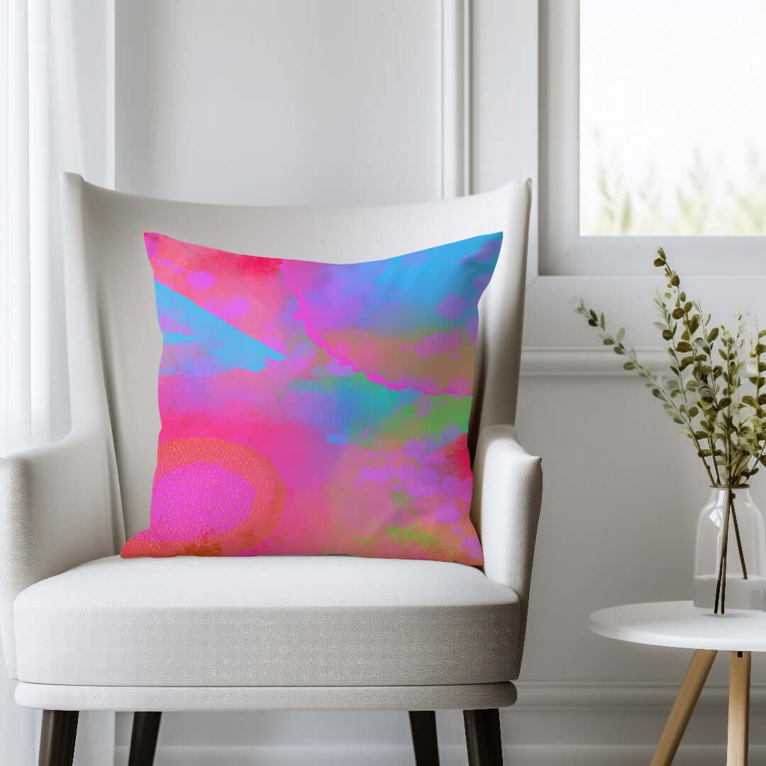 Between Worlds Premium Colorful Pillow