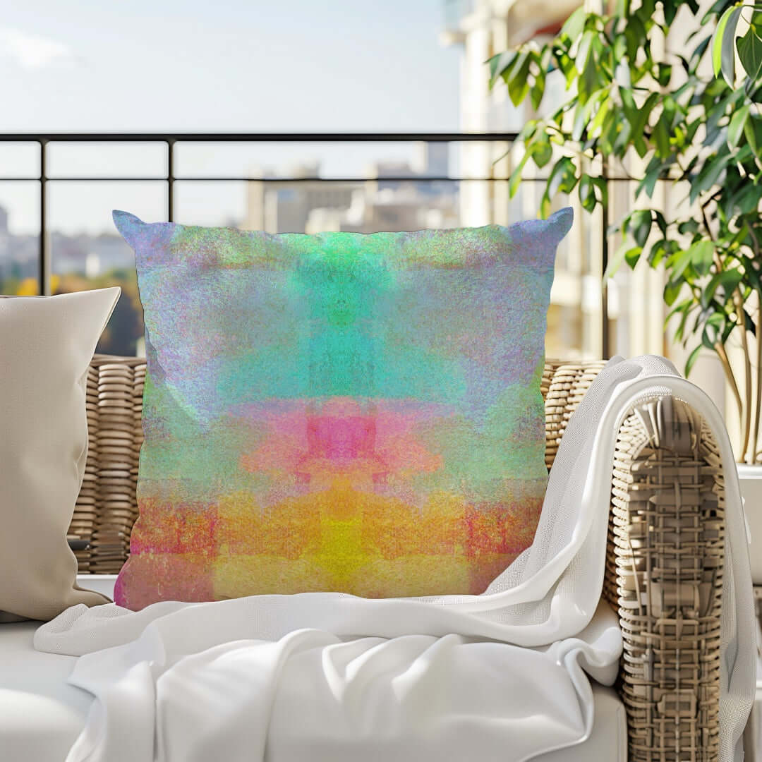 Pastel Fields Premium Colorful Pillow