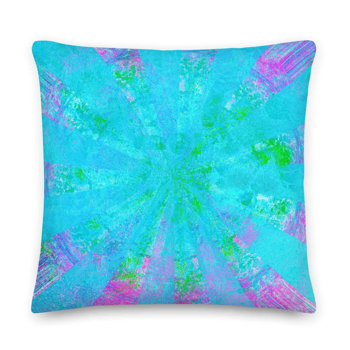 Blue Stingray Premium Colorful Pillow