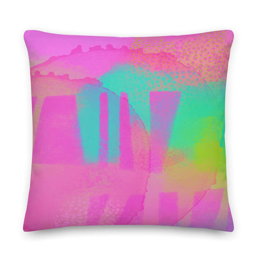 Gates of Athena Premium Colorful Pillow