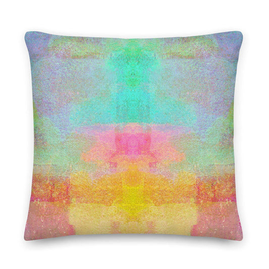 Pastel Fields Premium Colorful Pillow