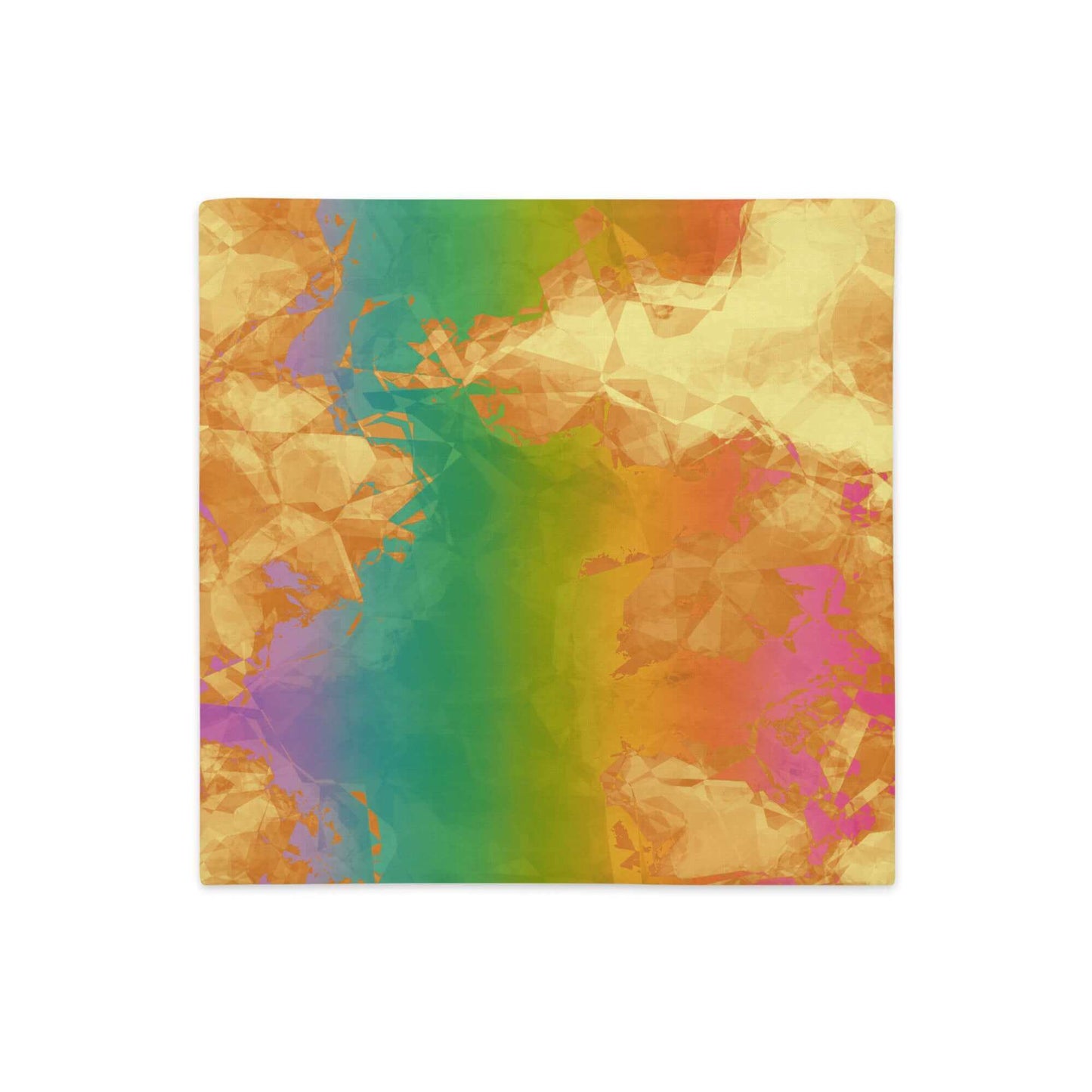 Rainbow Geode Premium Colorful Pillow Cover