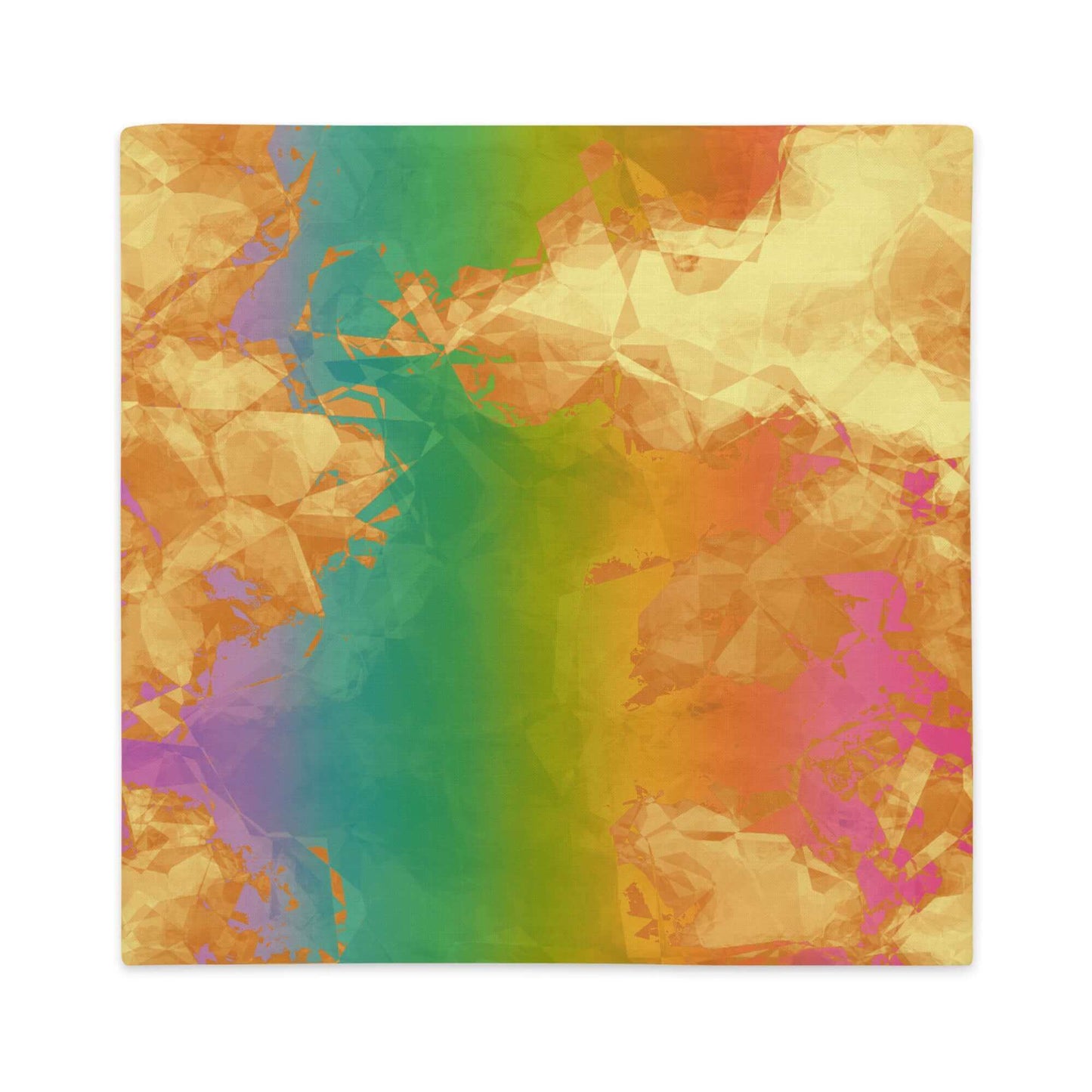 Rainbow Geode Premium Colorful Pillow Cover